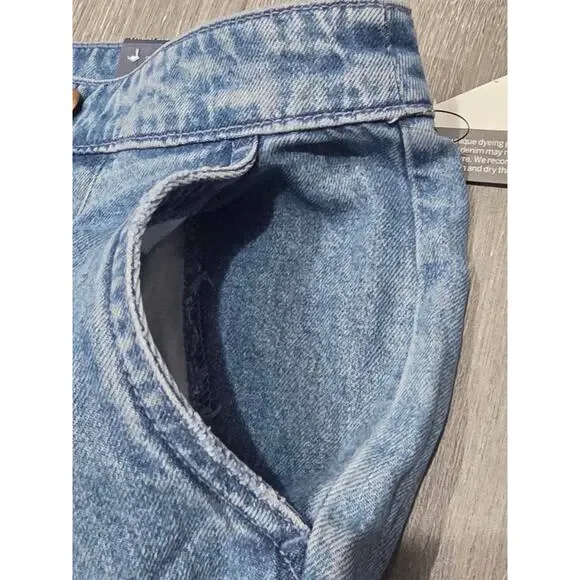 Talbots Wide Leg Trouser Jeans Y2K NWT Naomi Wash Sz 12 A004095 - Picture 7 of 12